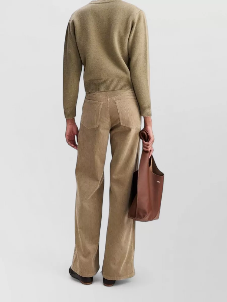 A.p.c. Wool Boxy Crew Neck Sweater