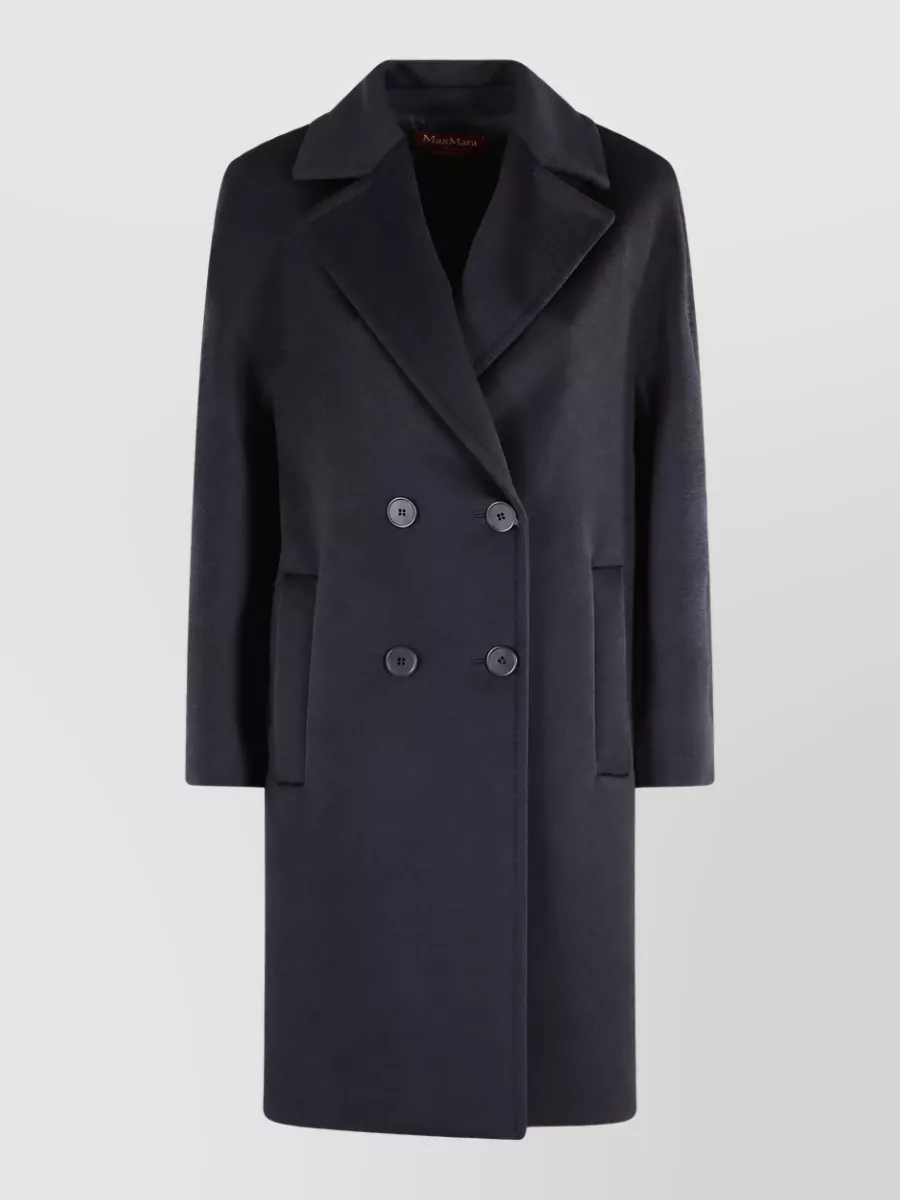 S Max Mara wool double-breasted fitted jacket
