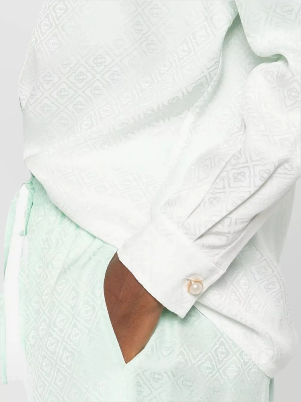 Casablanca Gradient Monogram Long Sleeve Shirt