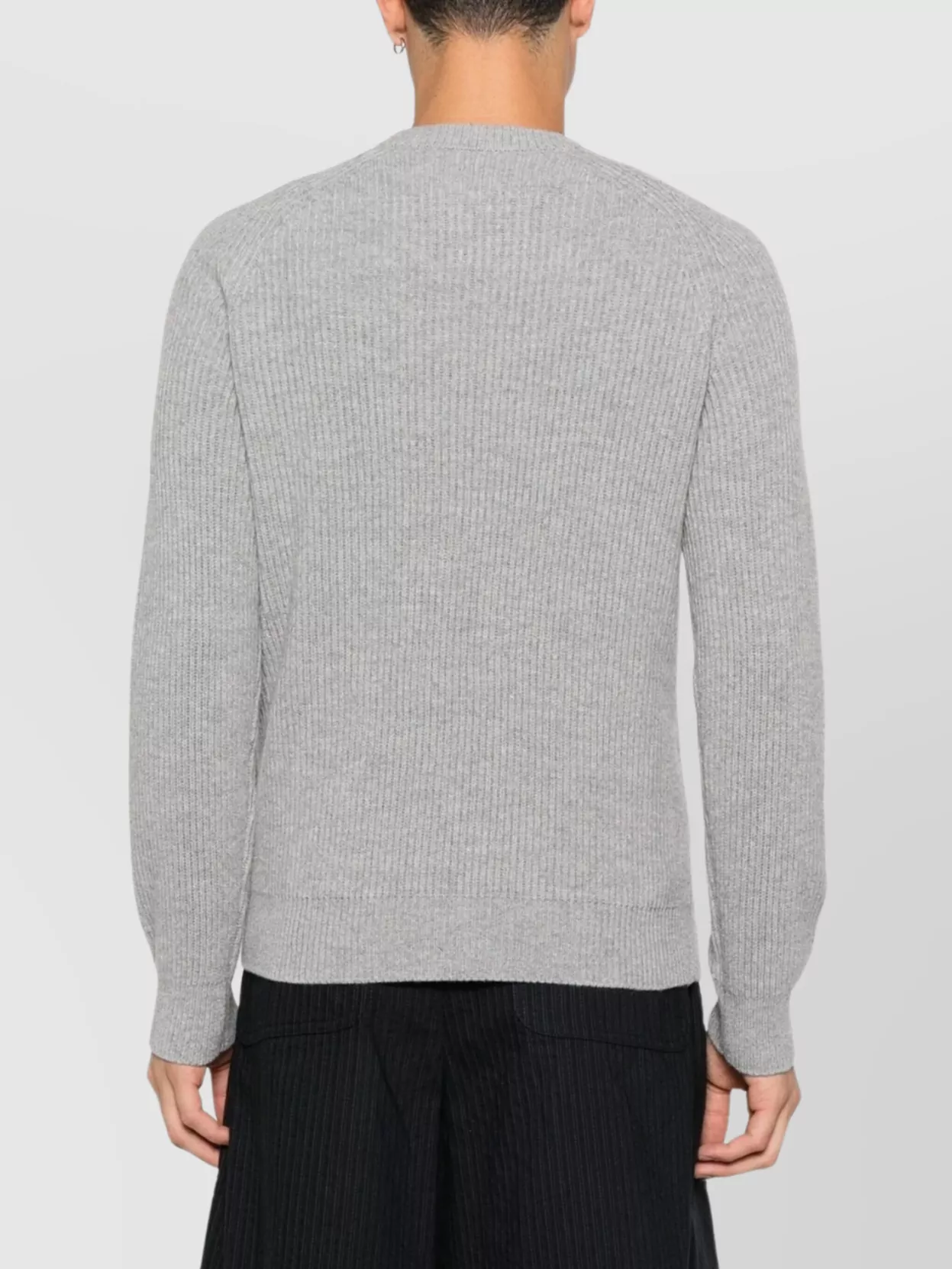 Mc2 Saint Barth Ribbed Crew Neck Long Sleeve Sweater