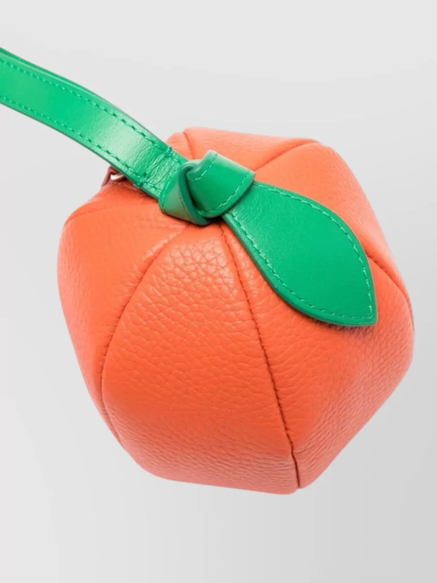 Hereu Grained Leather Knot-Detail Purse