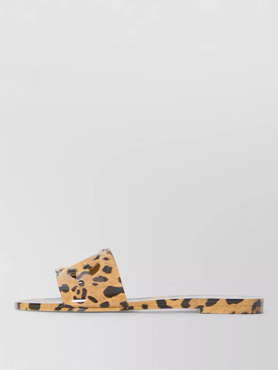 Dolce&Gabbana Logo-Cutout Rubber Slides