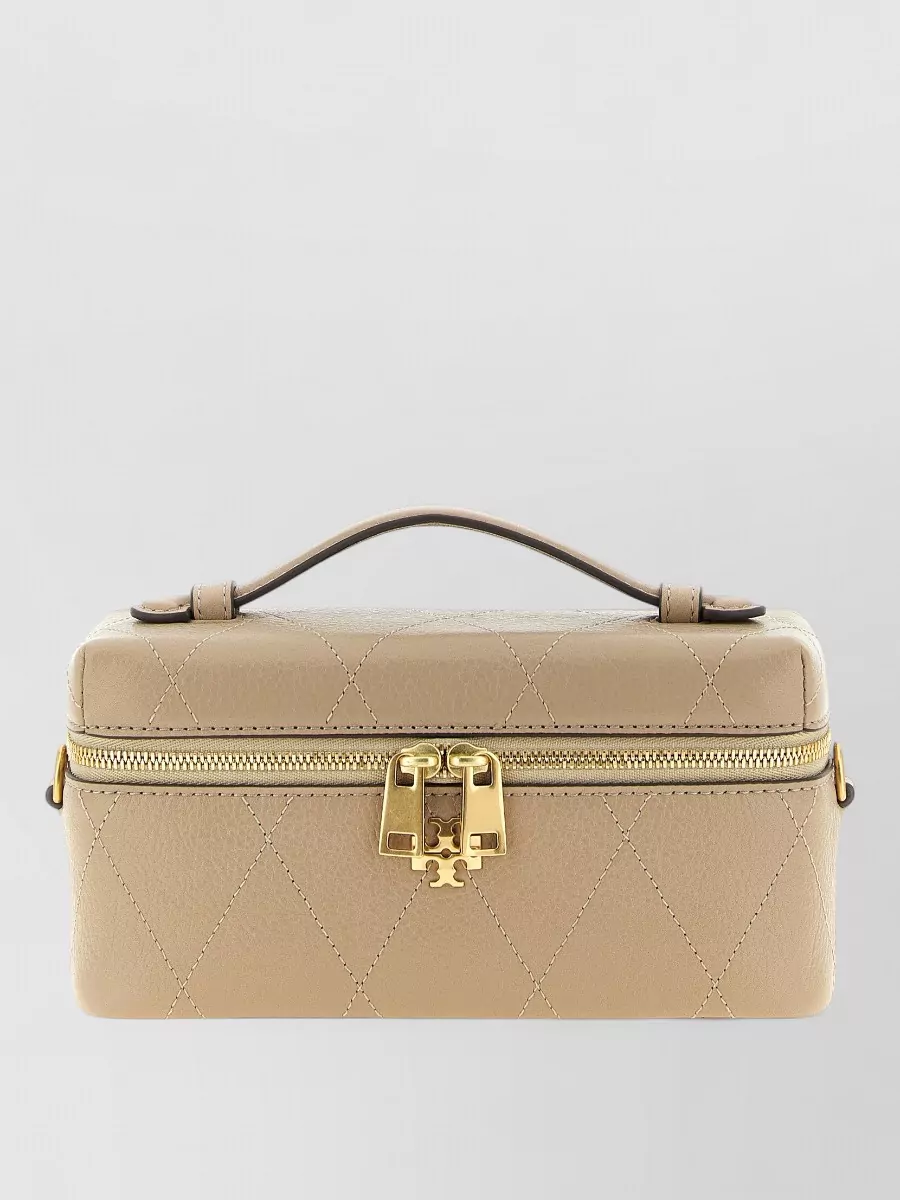 Tory Burch na leather quilted clutch bag