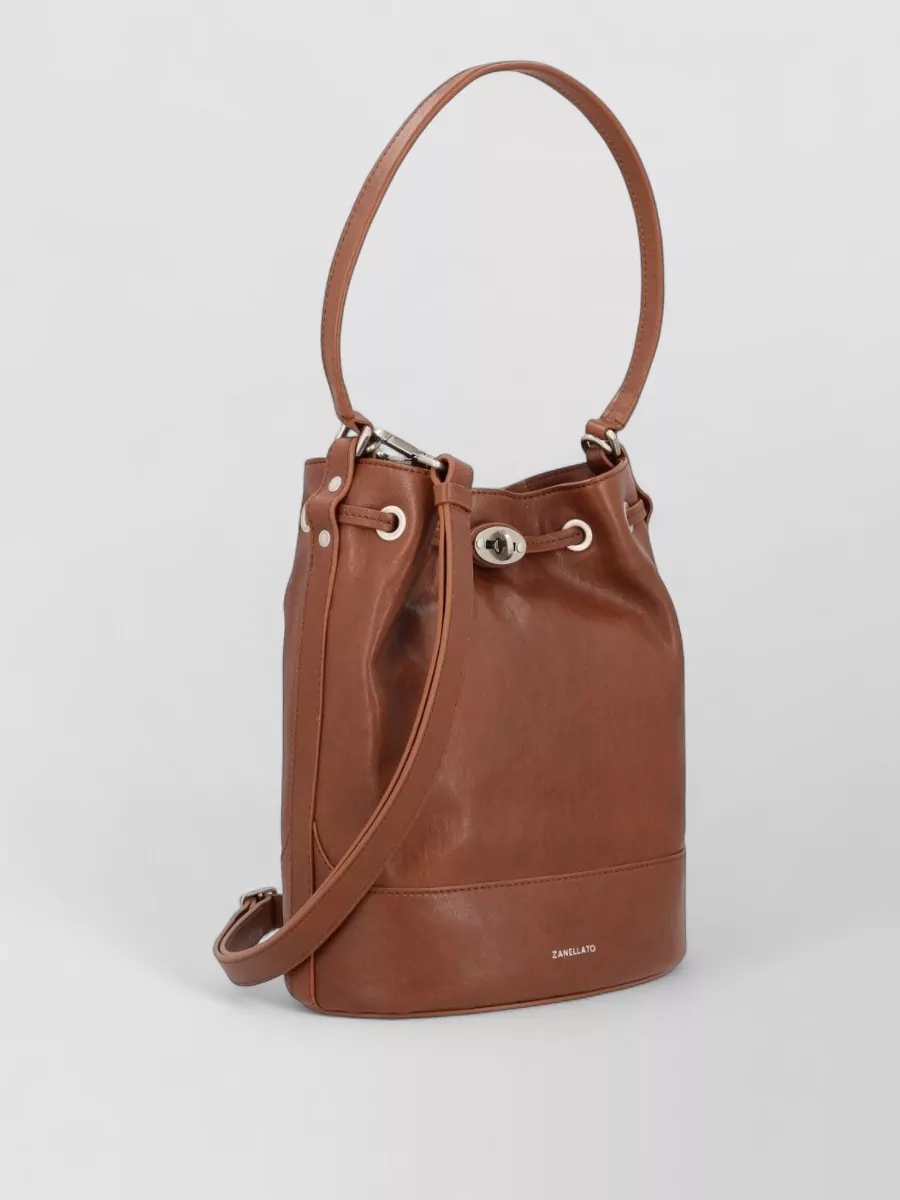 Zanellato Bucket Shoulder Bag Adjustable Strap In Brown