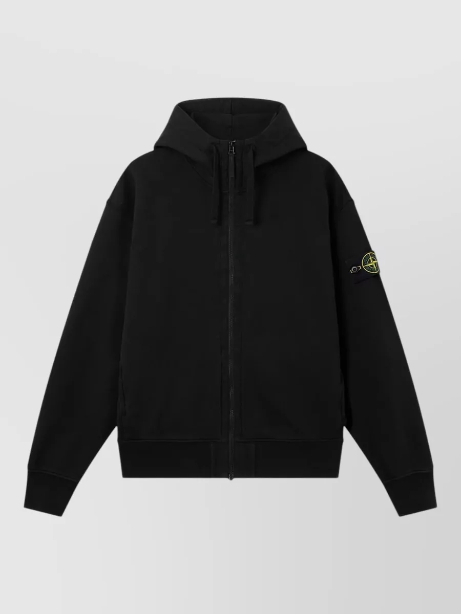 Stone Island cotton zip-up hoodie