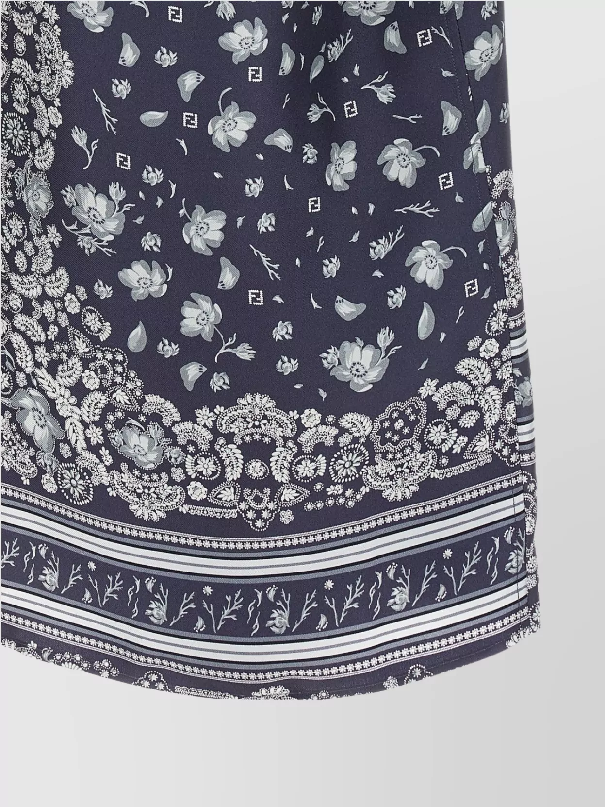 Fendi Bandana Shirt Floral Pattern