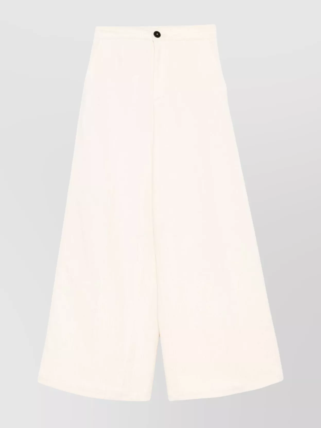 Forte Forte High-waisted Cropped Wide-leg Trousers In Neutral
