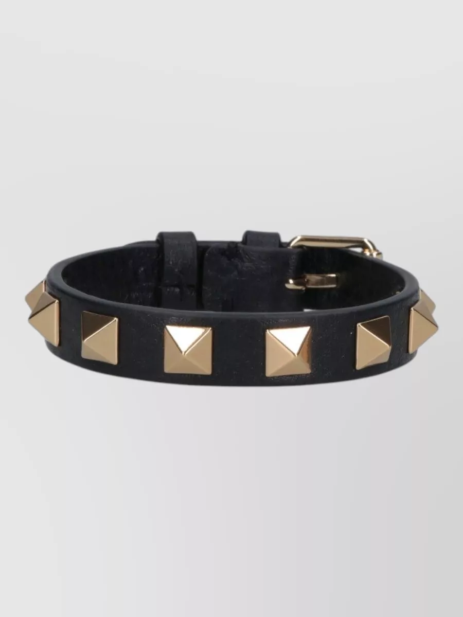 Valentino Garavani Leather Studded Bracelet