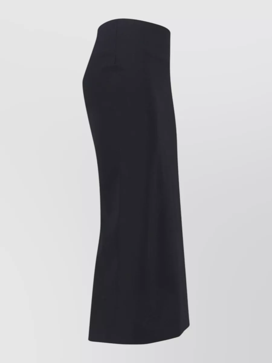 Jil Sander Black Midi Straight Skirt