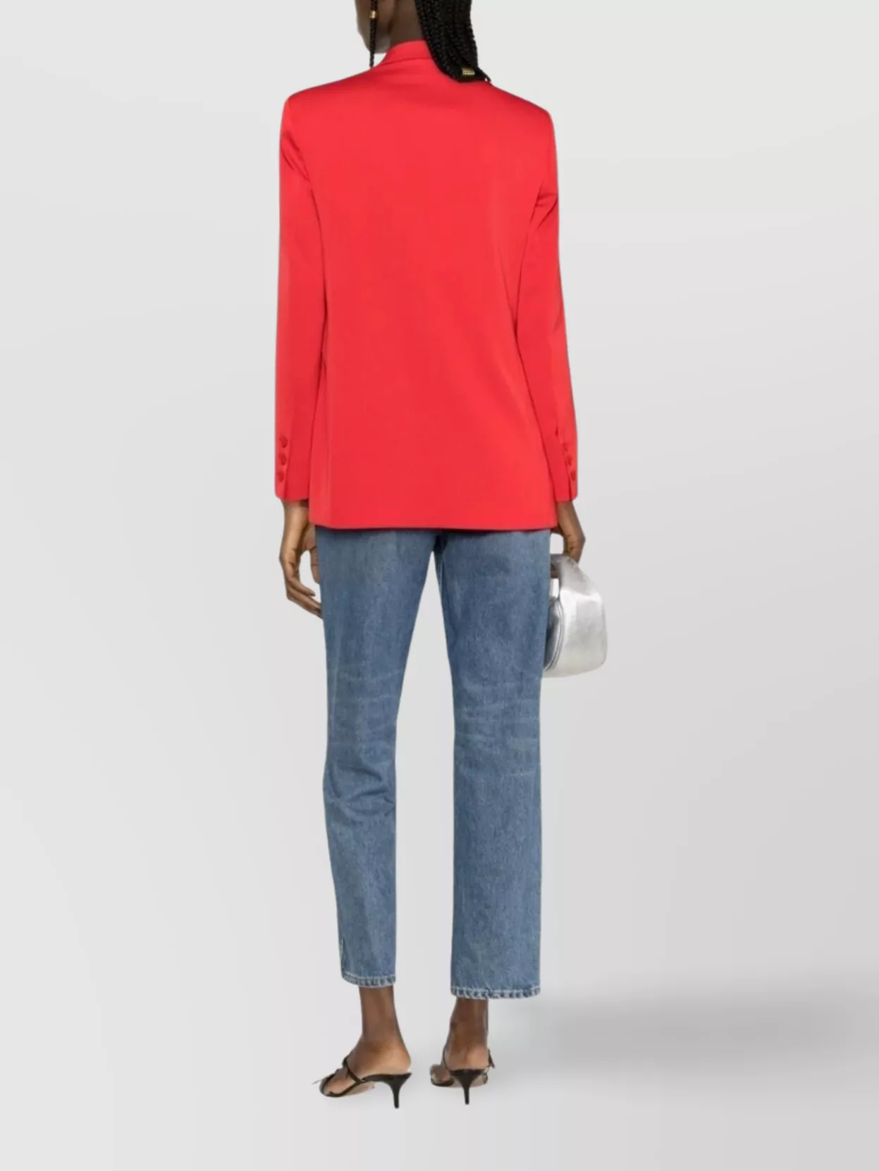 Pinko Stylish Double-Breasted Blazer Padded Shoulders