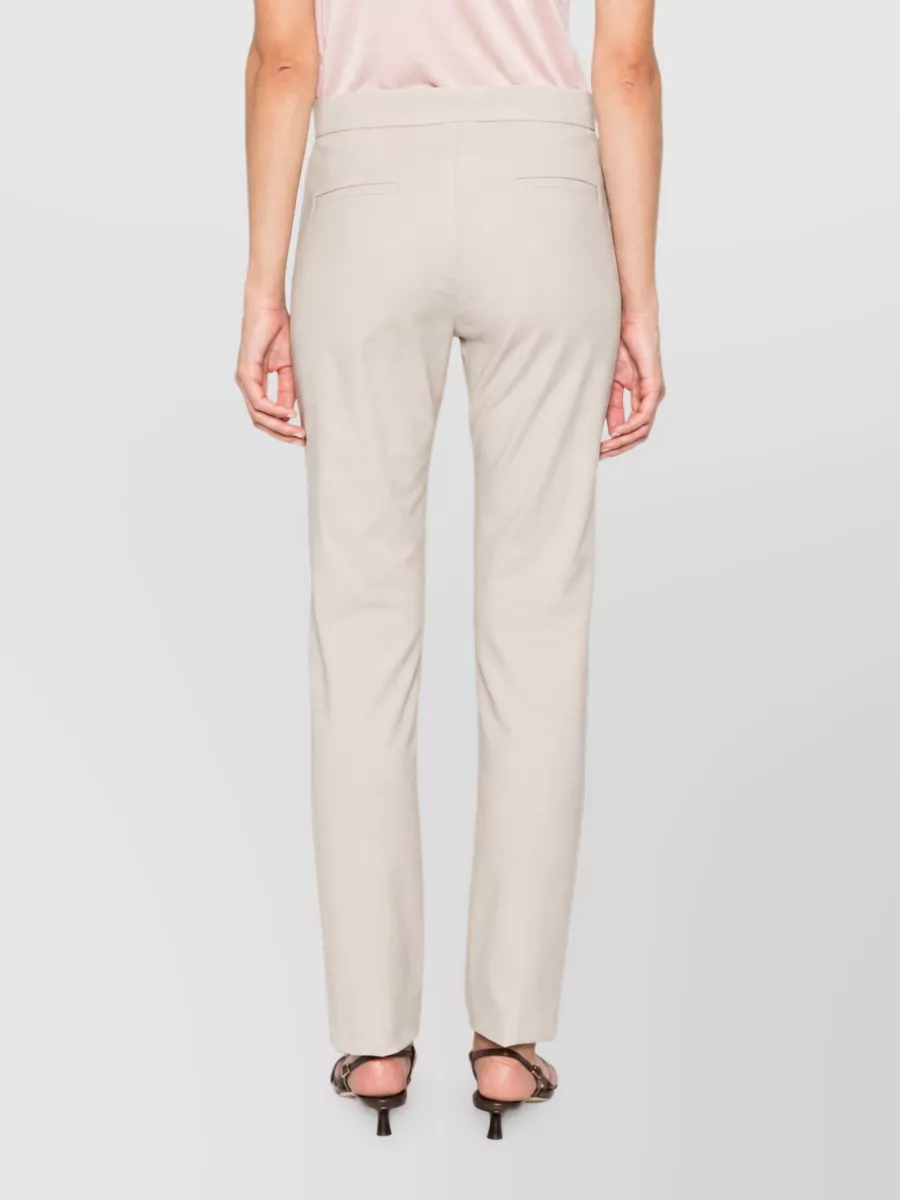 Max Mara Silk Straight-Leg Suit Trousers