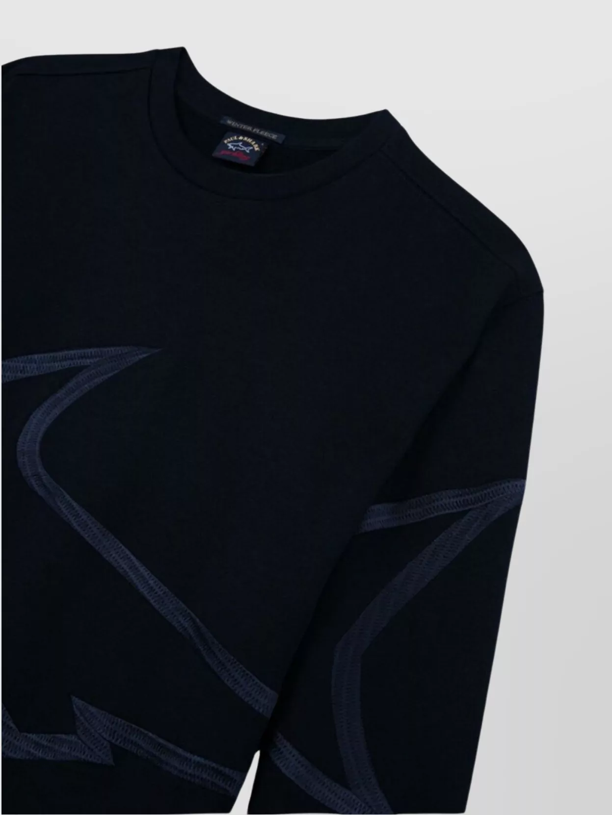 Paul & Shark Crew Neck Shark Graphic Sweaters