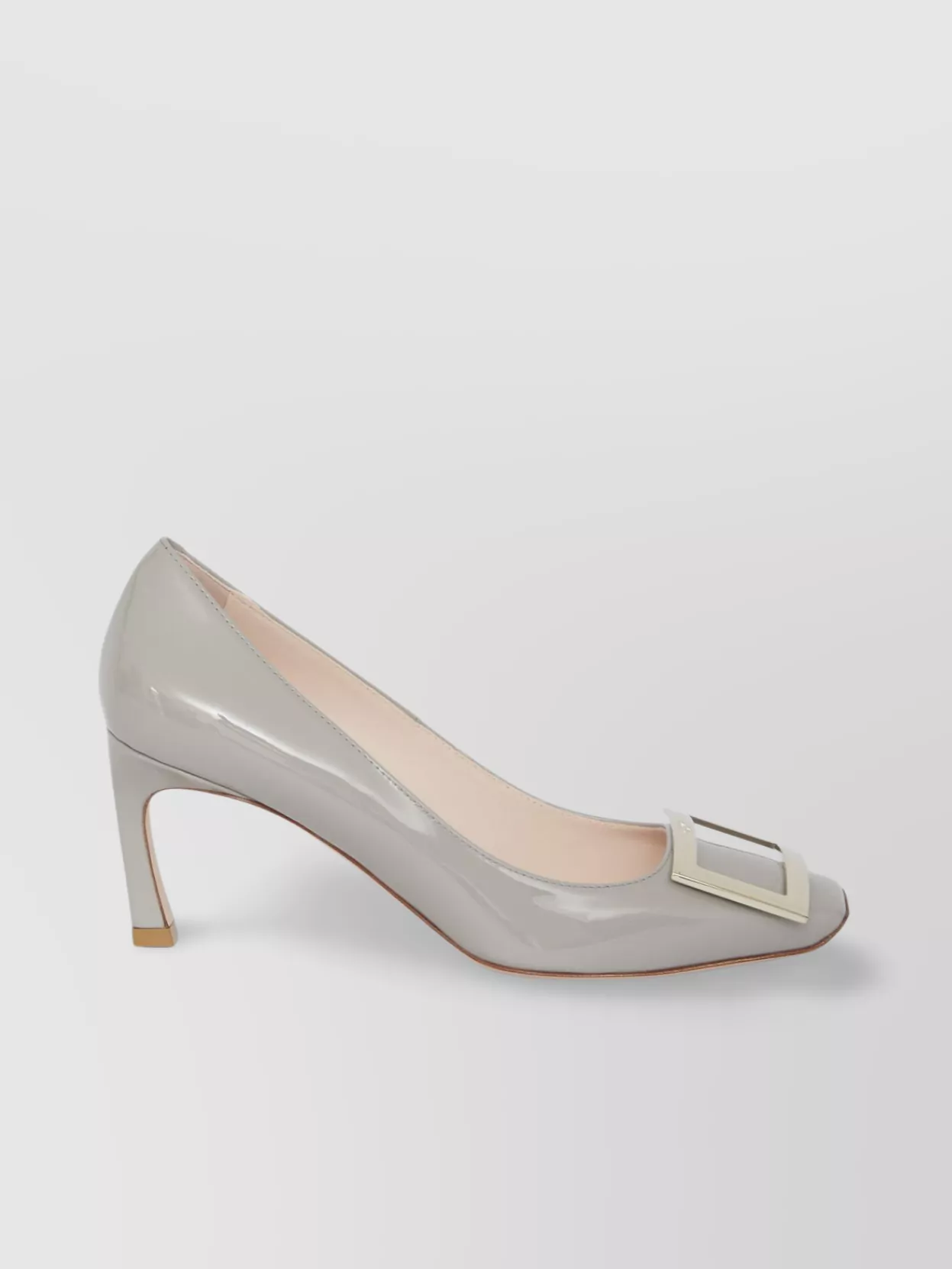 Roger Vivier Trompette heel square toe patent pumps | The