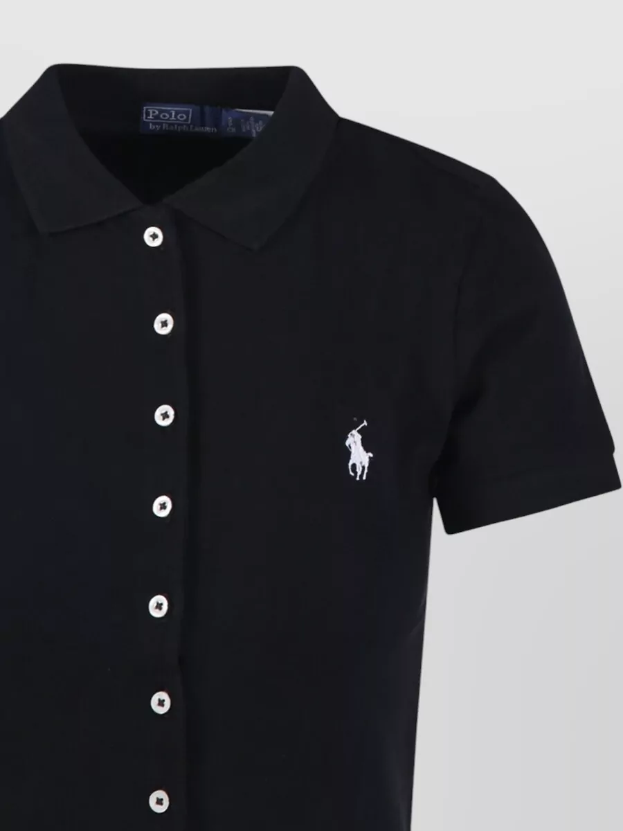 Ralph Lauren Short Sleeve Polo Shirt Straight Fit Collar