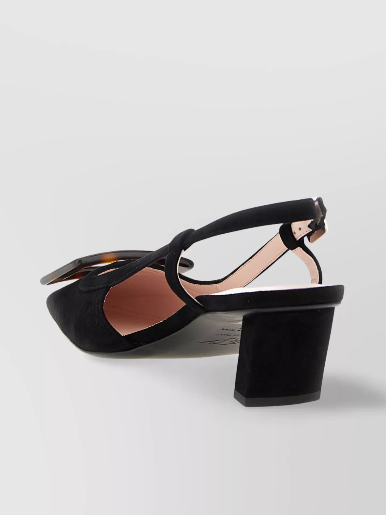 Roger Vivier Chic Slingback With Block Heel And Square Buckle