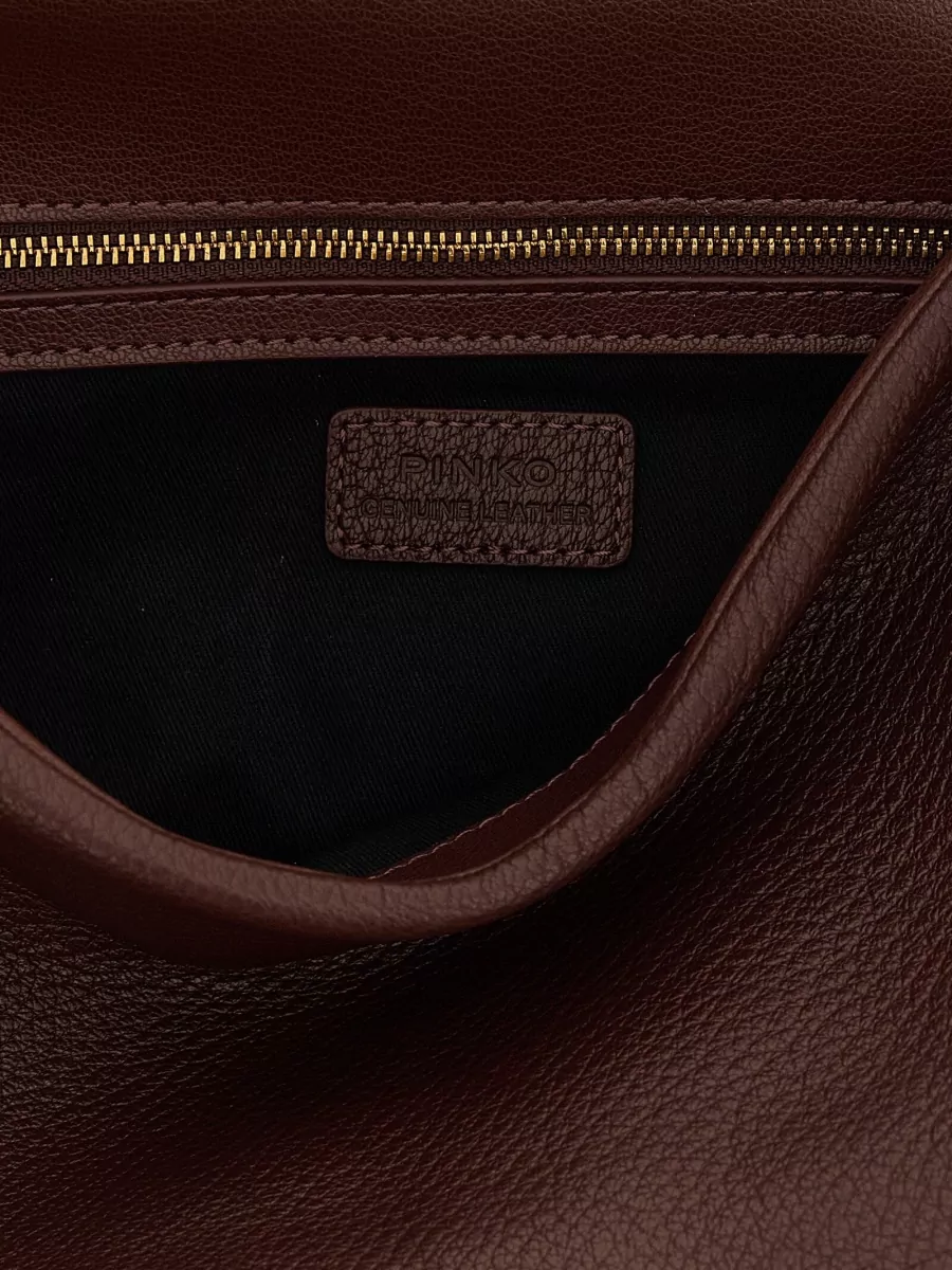 Pinko Love Bag Click Leather Shoulder Bag