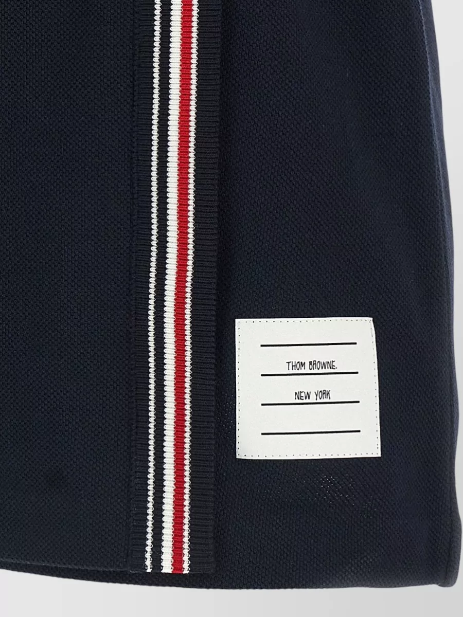 Thom Browne Cotton Piqué Mini Wrap Skirt