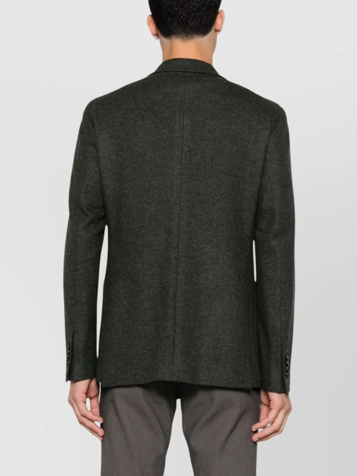 Shop Tagliatore Monte Carlo Jacket With Notch Lapel In Black