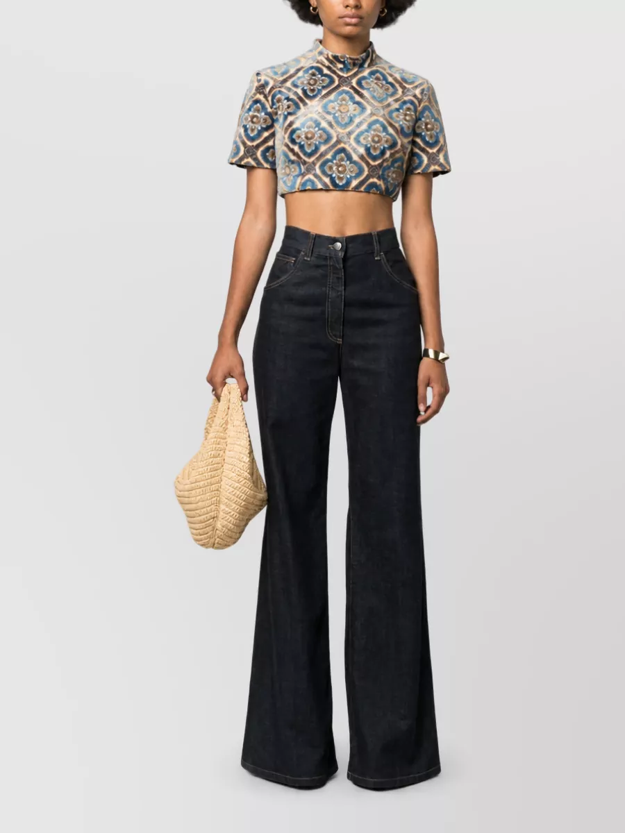 Etro Cropped T-Shirt