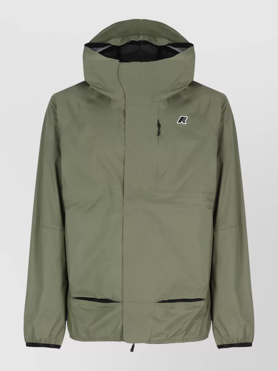 K-way hooded waterproof jacket