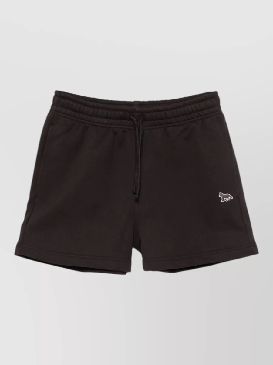 Maison Kitsuné organic cotton regular-fit knee-length shorts