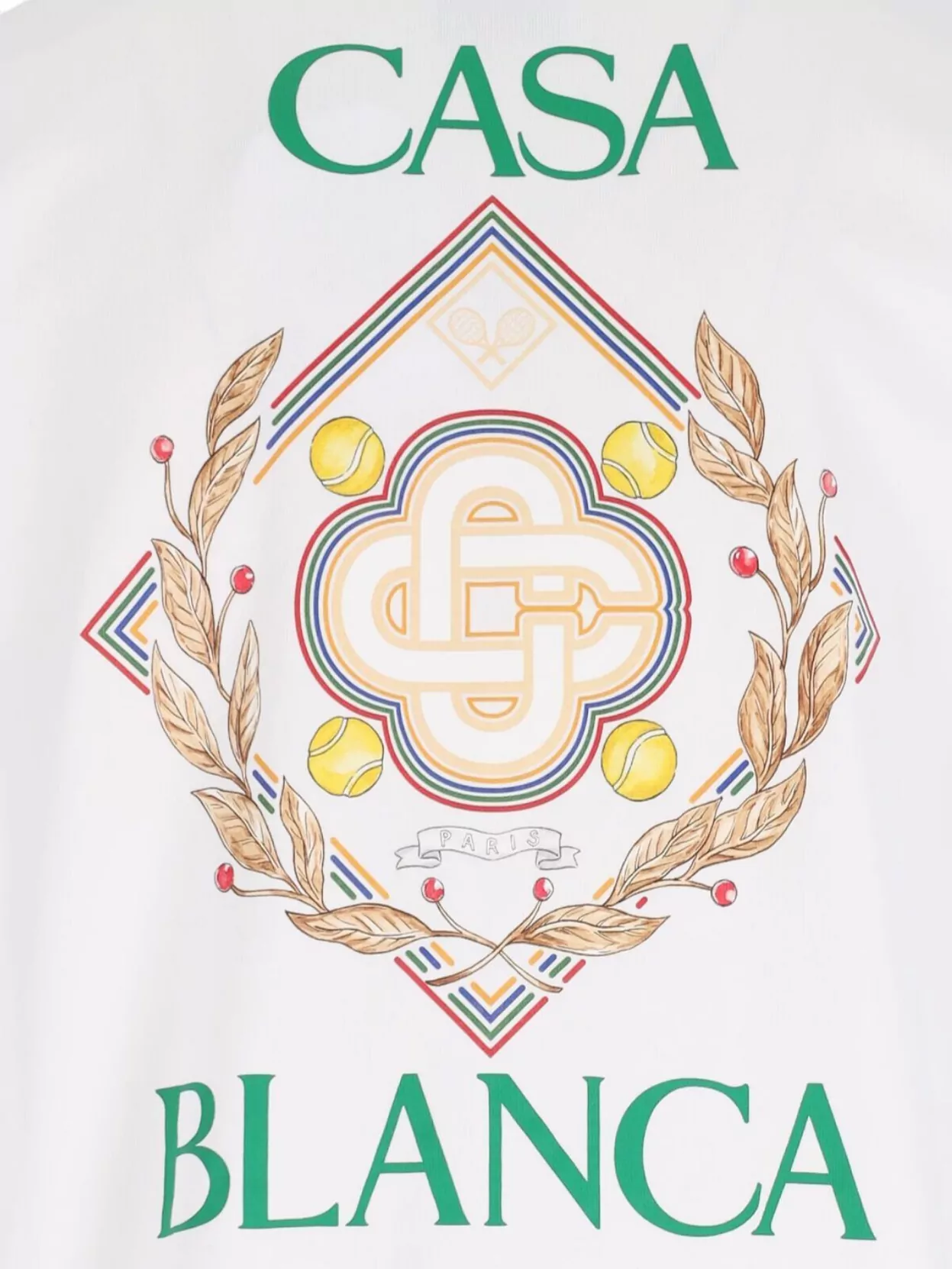 Casablanca Crew Neck Graphic Print Short Sleeves
