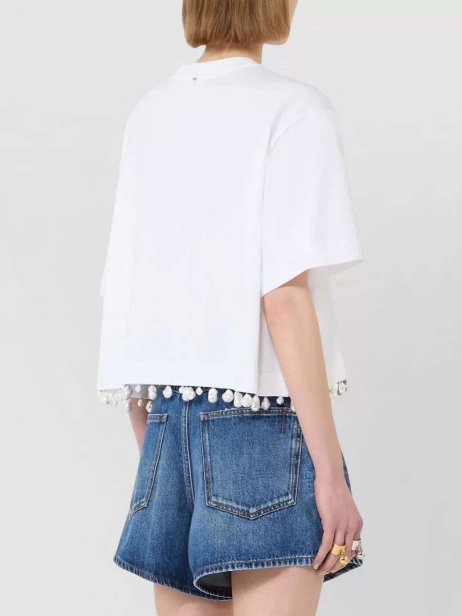 Sportmax Embellished Cotton T-Shirt