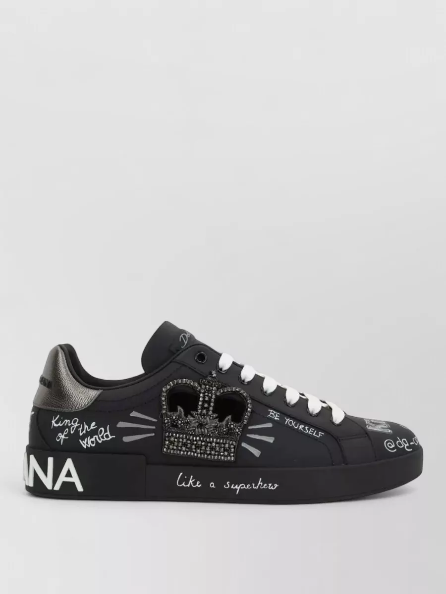 Dolce&Gabbana Leather Low-Top Sneakers