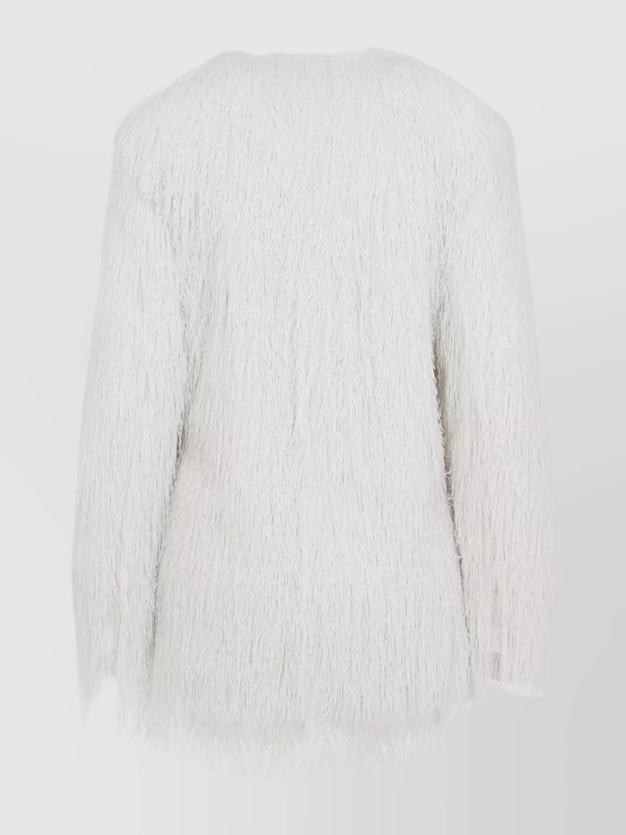 Dries Van Noten Short Coat With Tie And Notched Lapels In White