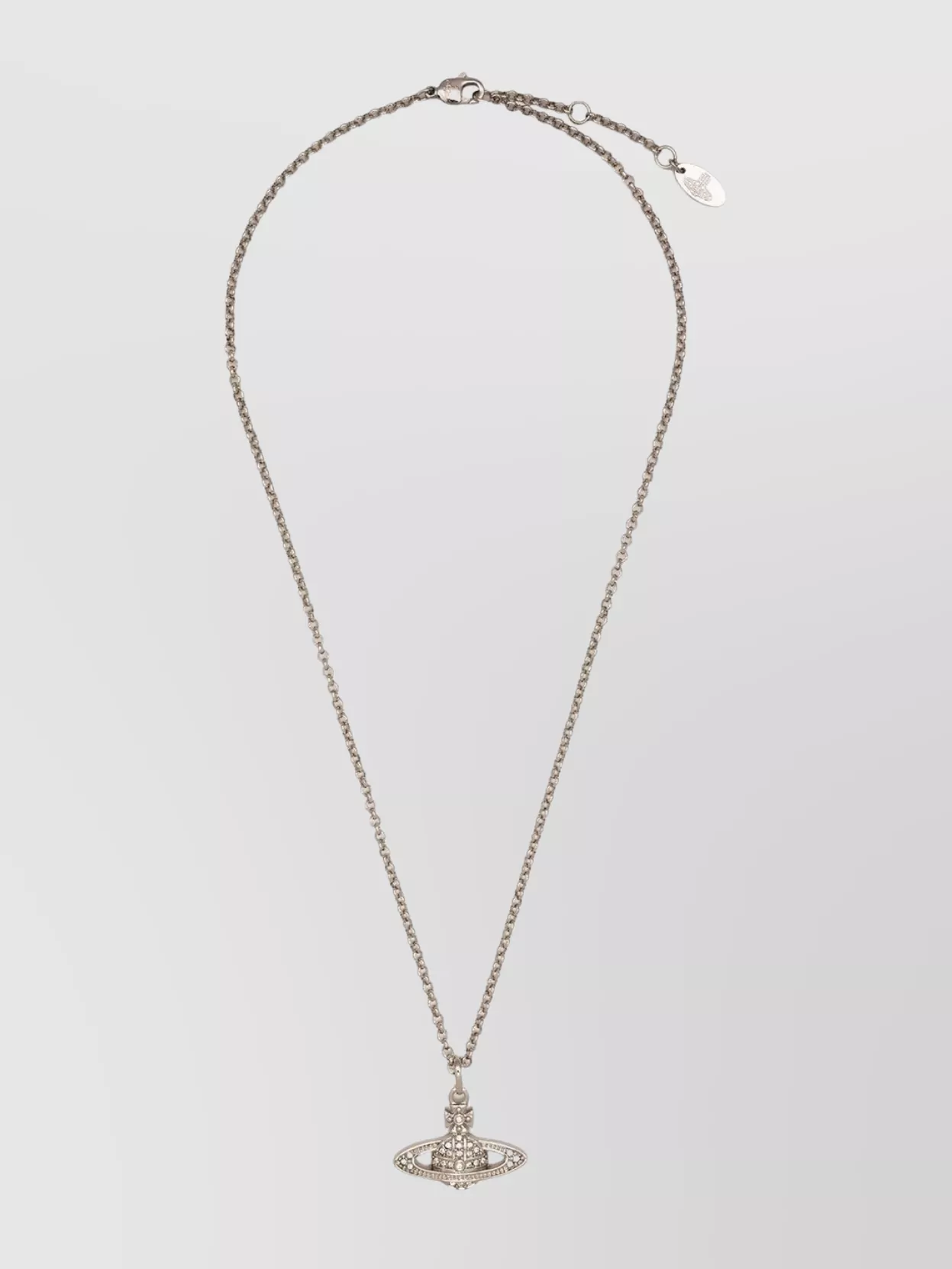 Vivienne Westwood Orb Crystal Pendant Chain Link Necklace