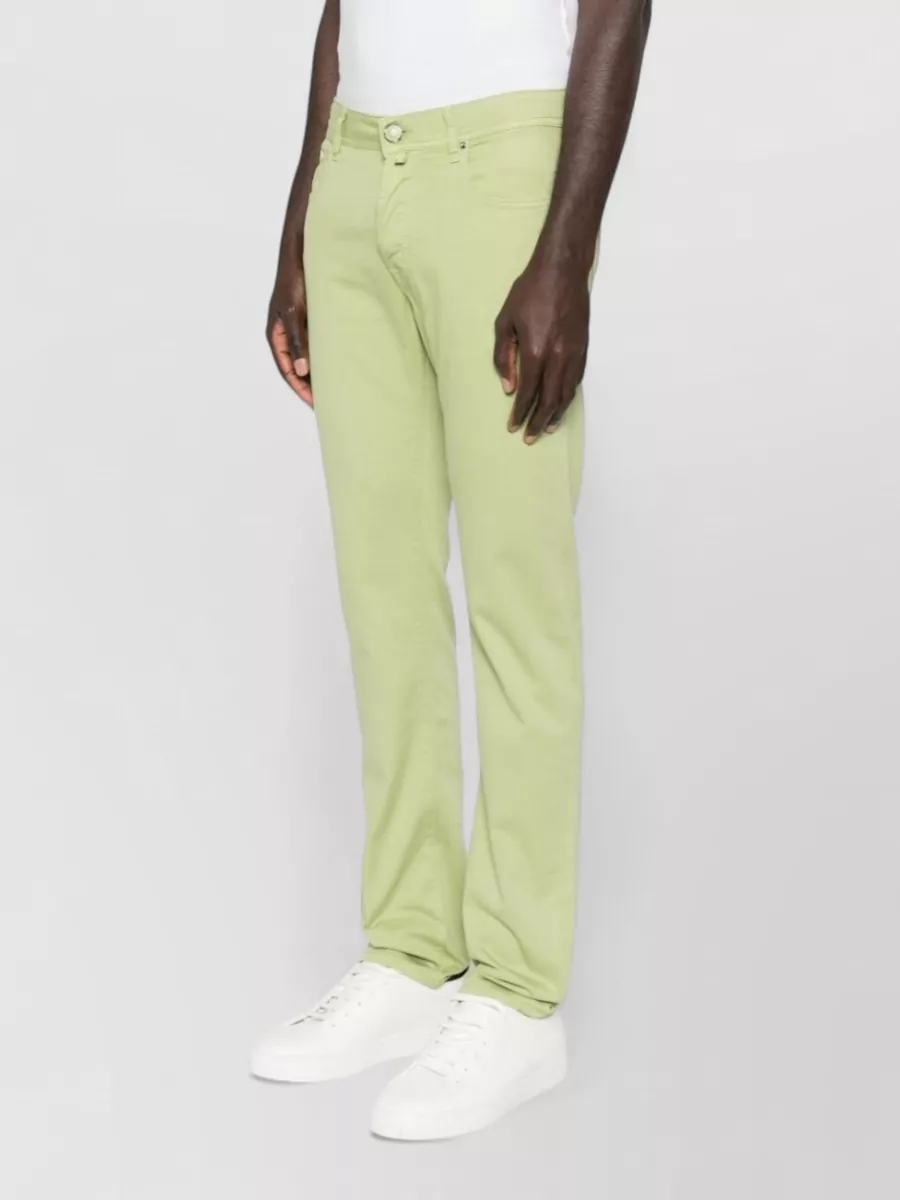 Jacob Cohen Straight Leg Trousers Five Pocket Belt Loops