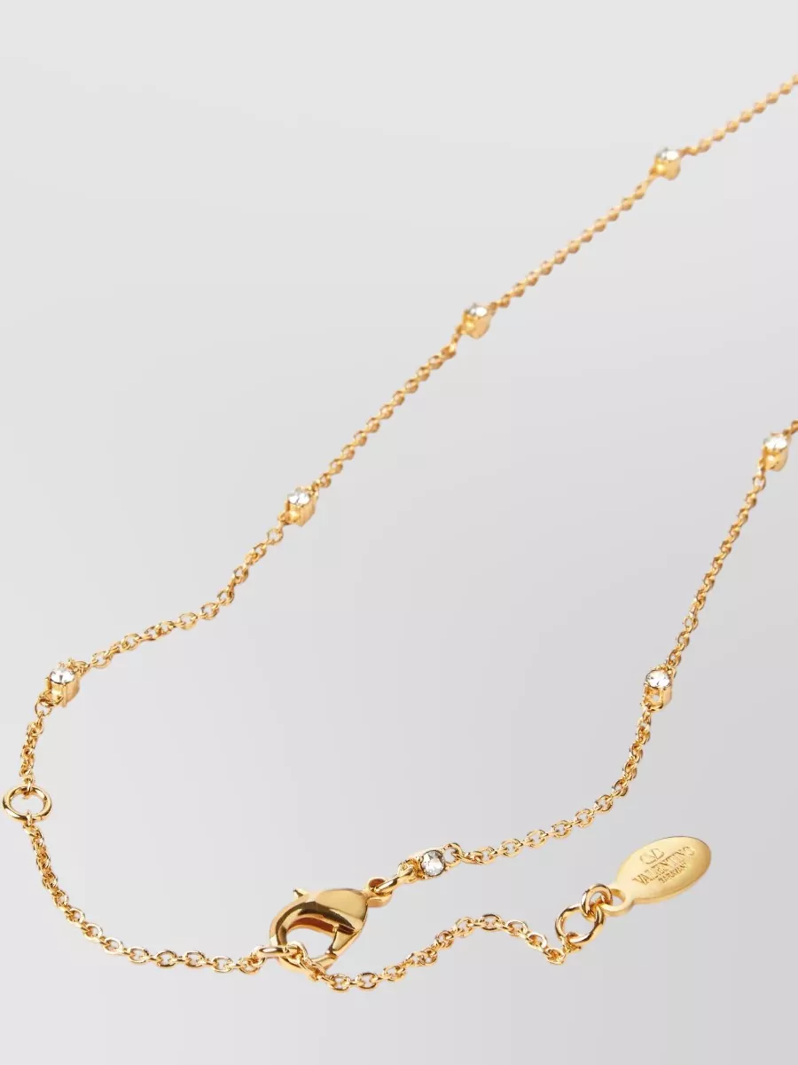 Valentino Garavani Rhinestone Pendant Necklace