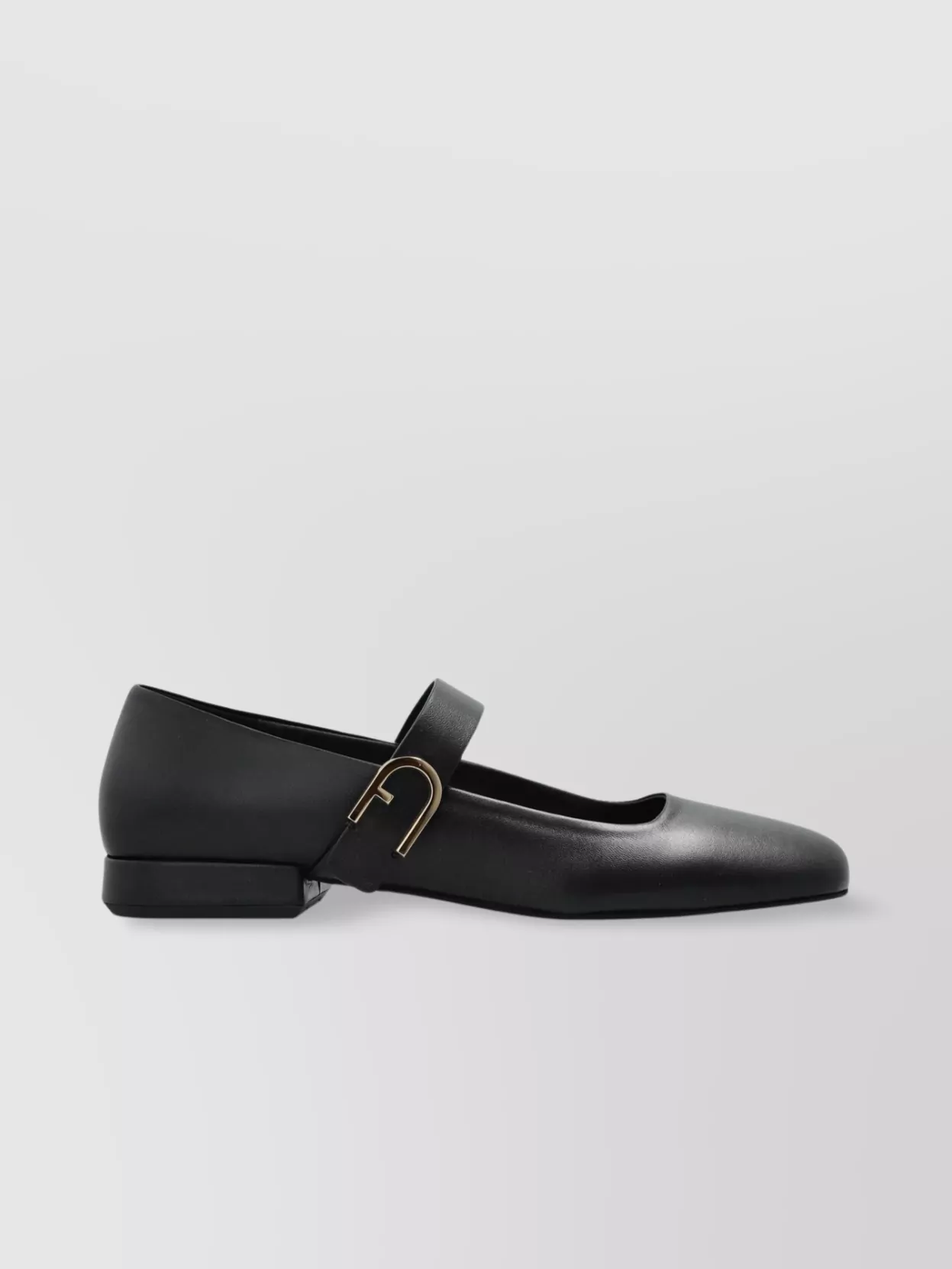 Furla Buckle Round Toe Ballerina Shoes