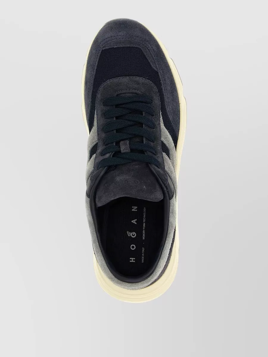 Hogan Hyperlight Sneakers Rubber Sole Suede Panels