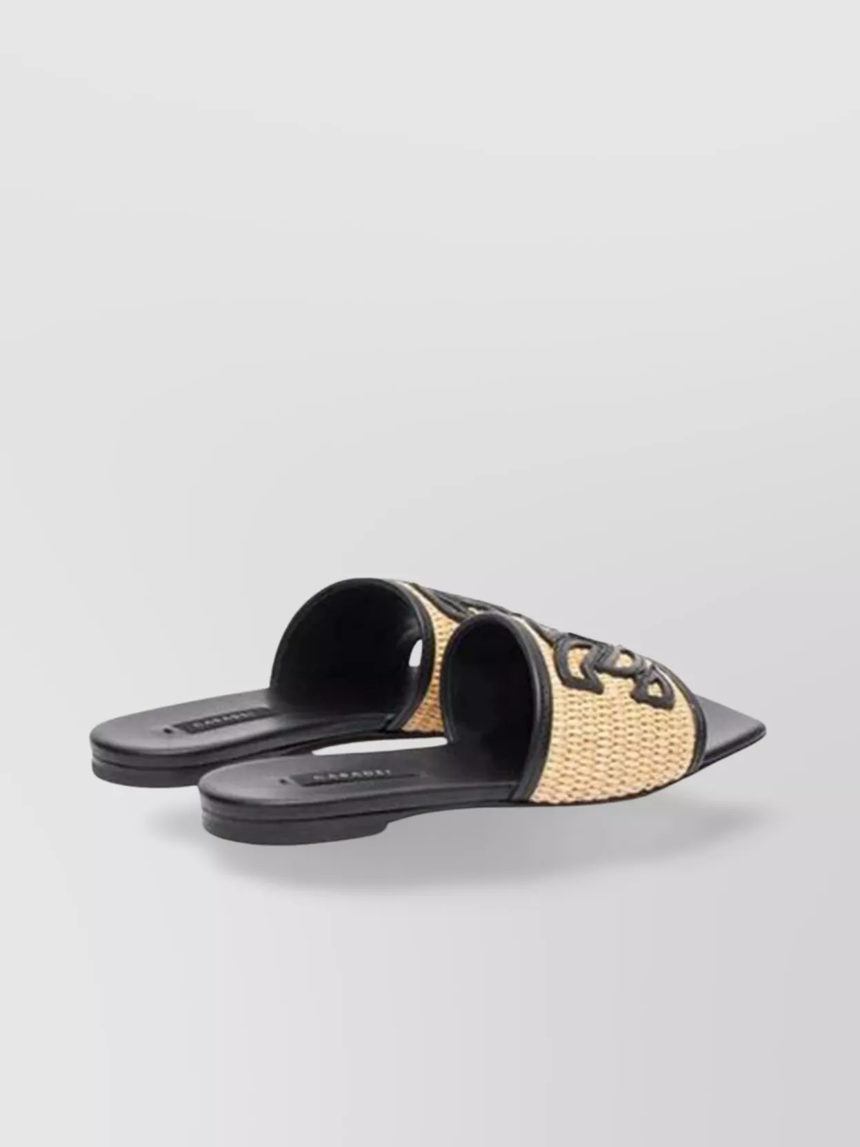 Casadei Woven Texture Flat Sole Sandals