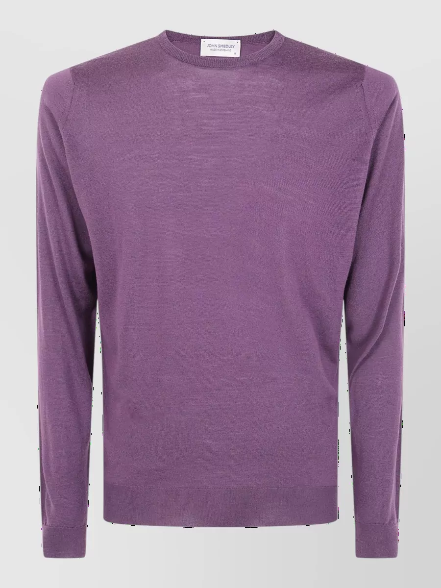 John Smedley merino wool crewneck long-sleeve pullover