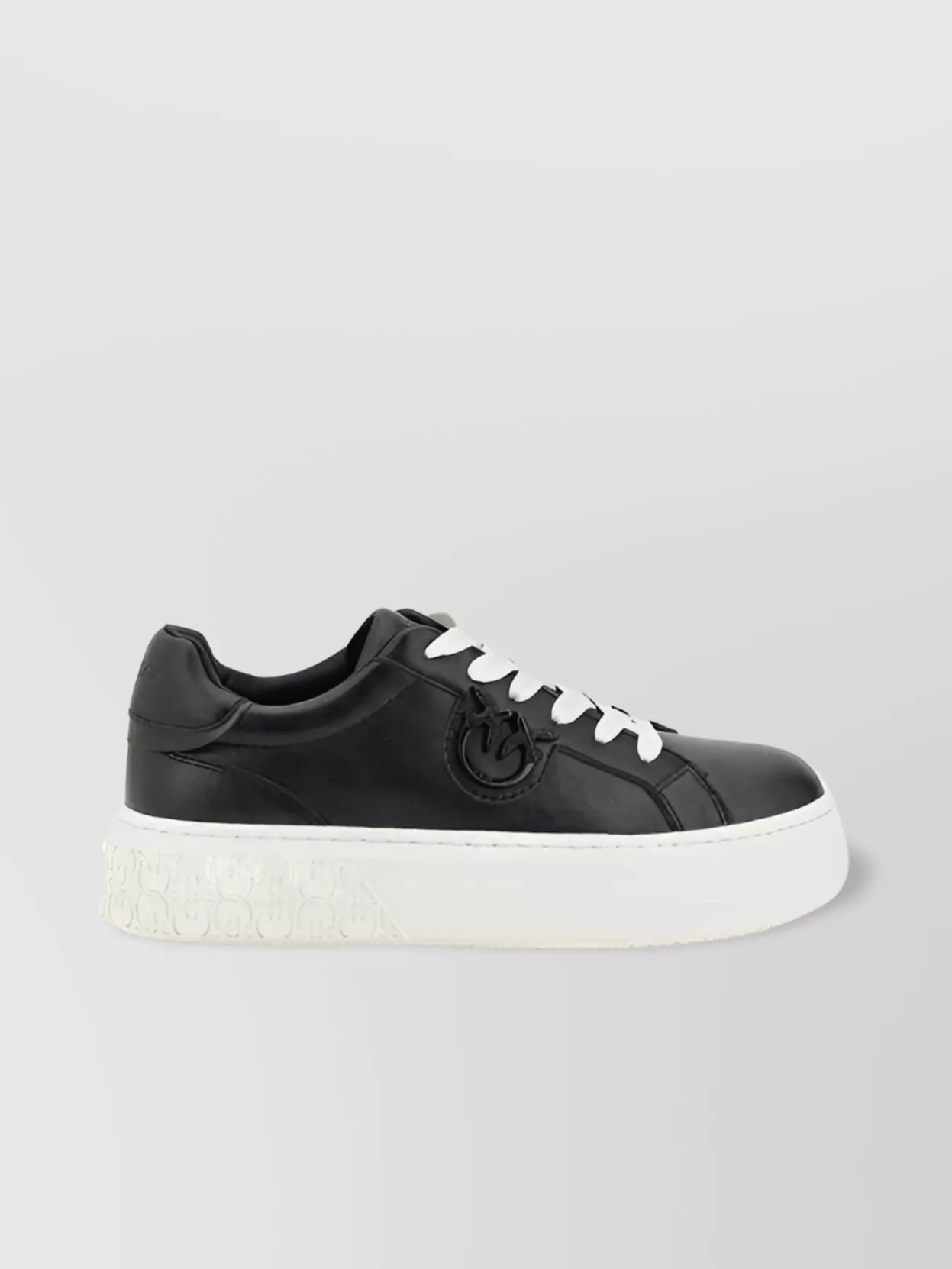 Pinko Monogram Detail Platform Sneakers With