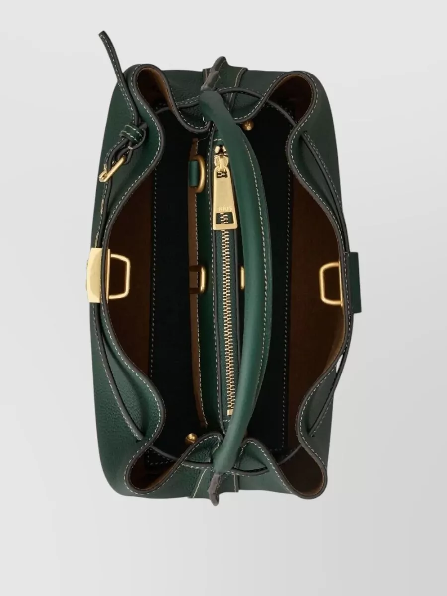 Tod's Leather Mini Tote Bag Top Handle Strap