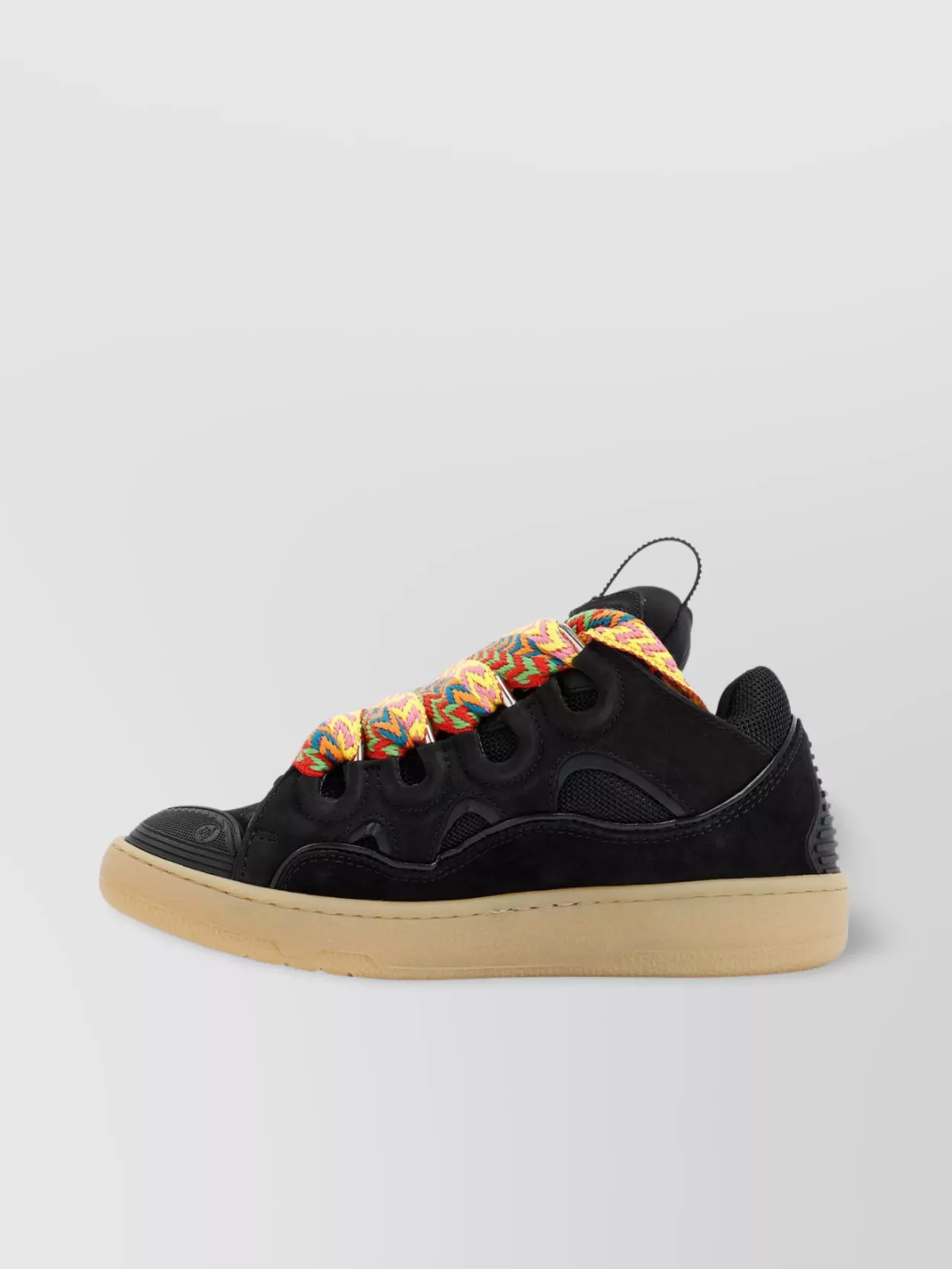 Lanvin Exaggerated Silhouette Leather Sneakers