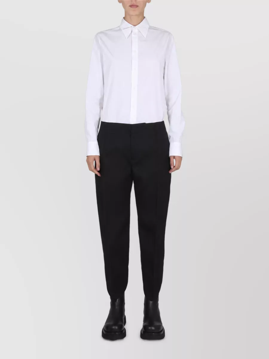Bottega Veneta point collar shirt