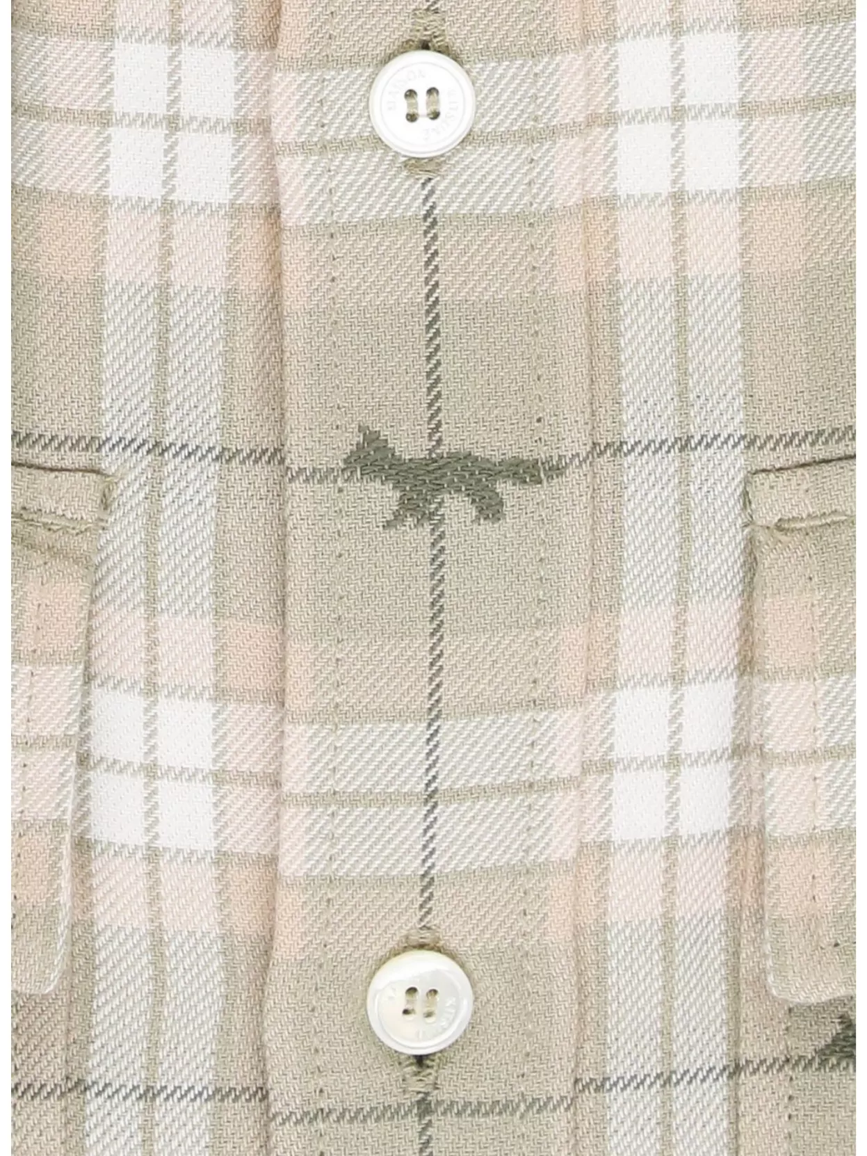 Maison Kitsuné Check Pattern Cotton Shirt