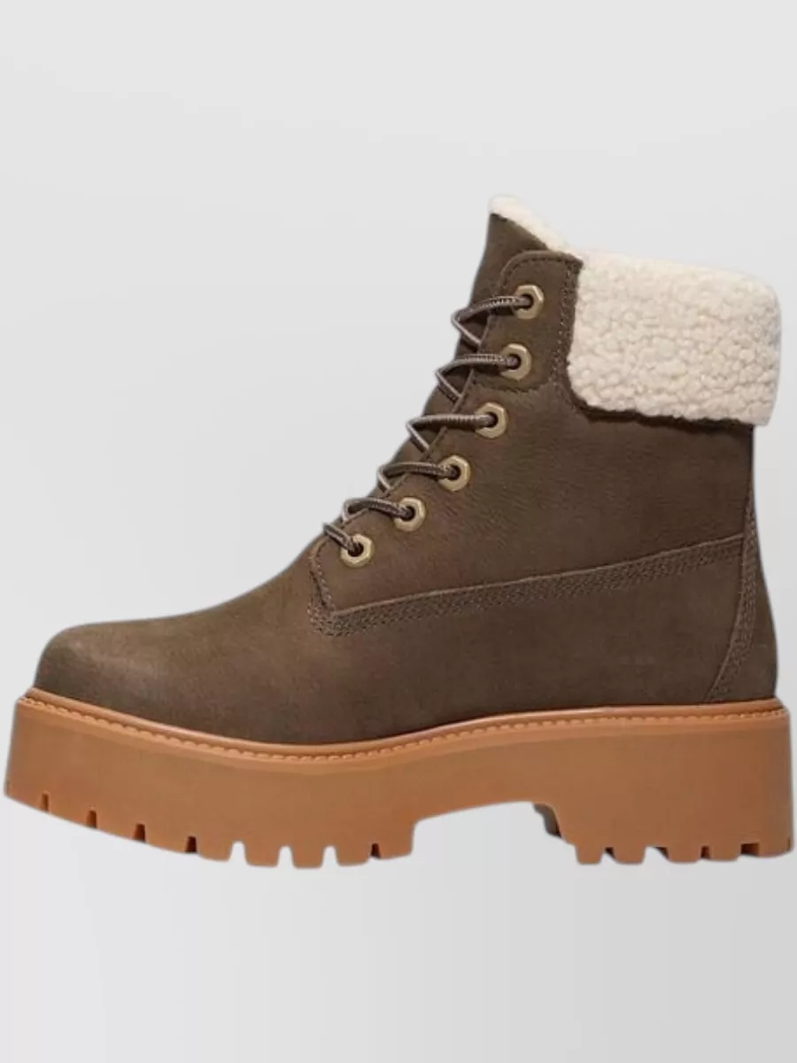 Timberland Recycled Leather Lace-Up Boots