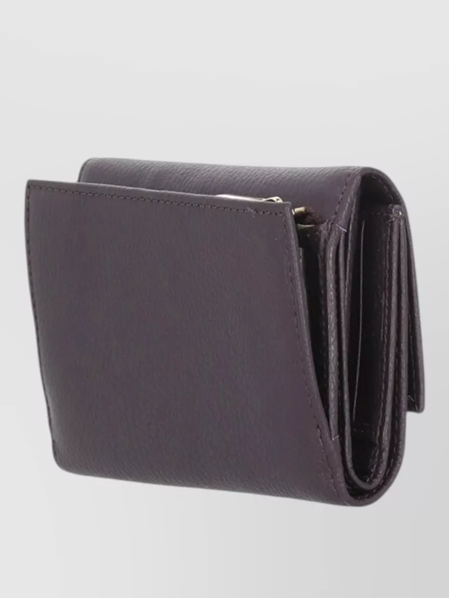 Coccinelle Fold Over Leather Wallet Rear Pocket