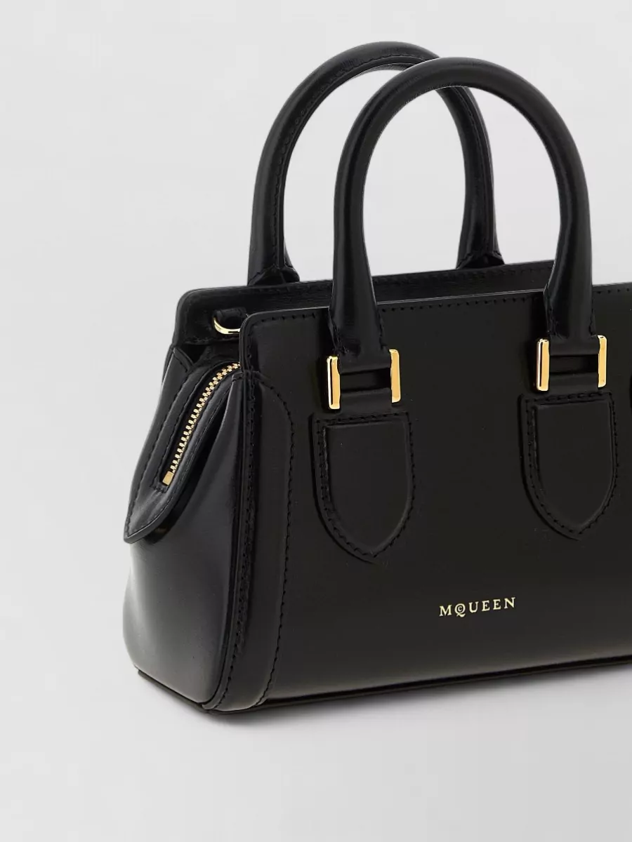 Mc Queen Leather Mini Shoulder Bag