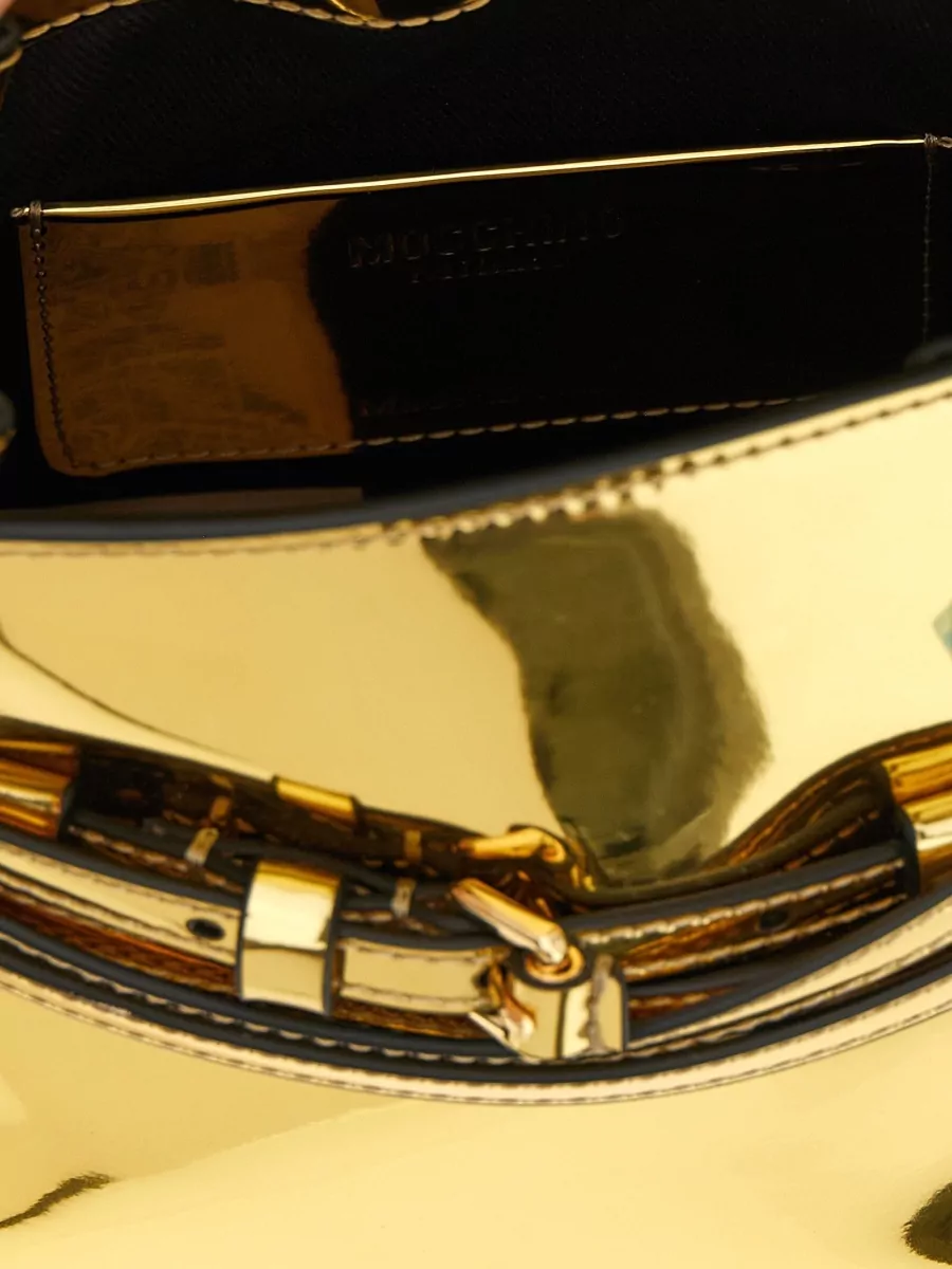 Moschino Mirror-Effect Shoulder Bag