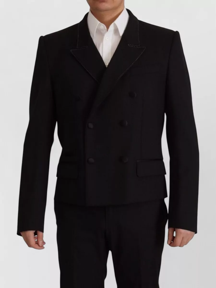 Dolce&Gabbana Wool double-breasted suit jacket
