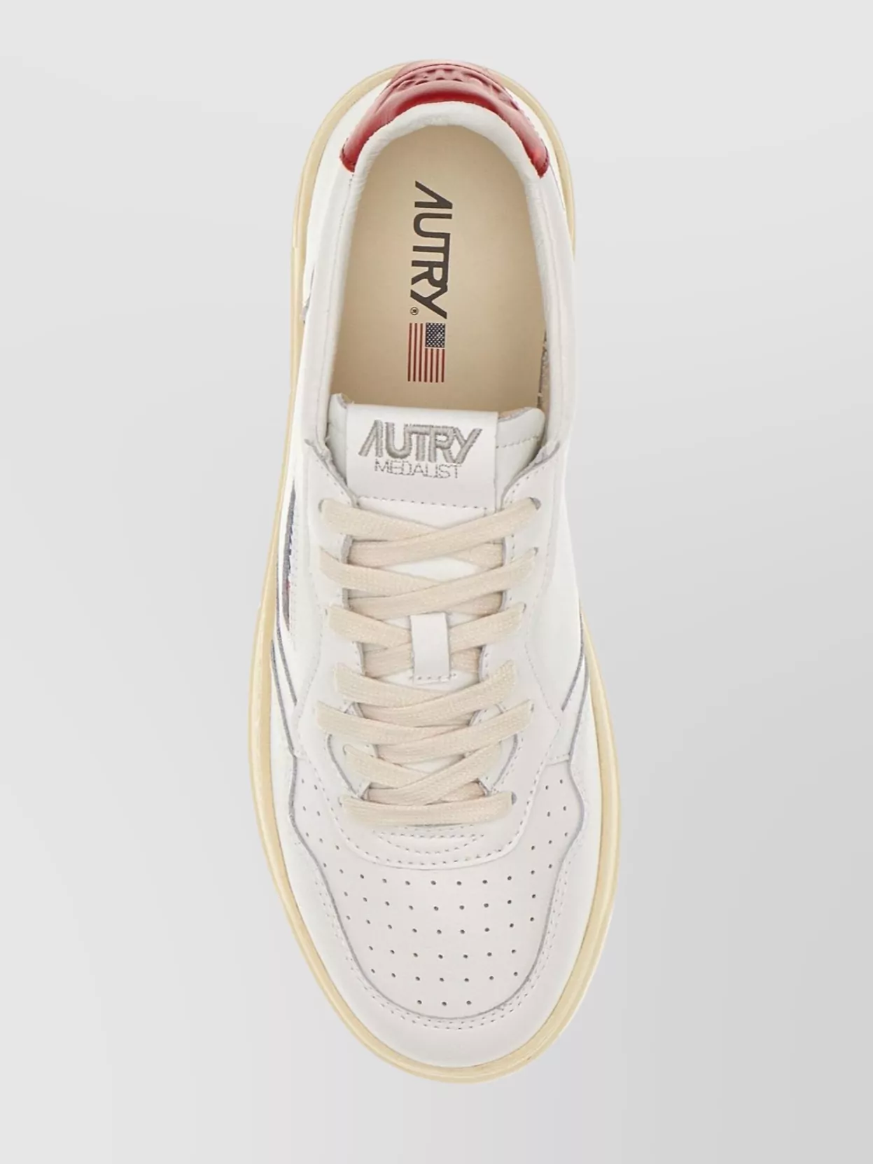 Autry Leather Medalist Sneakers With Padded Ankle