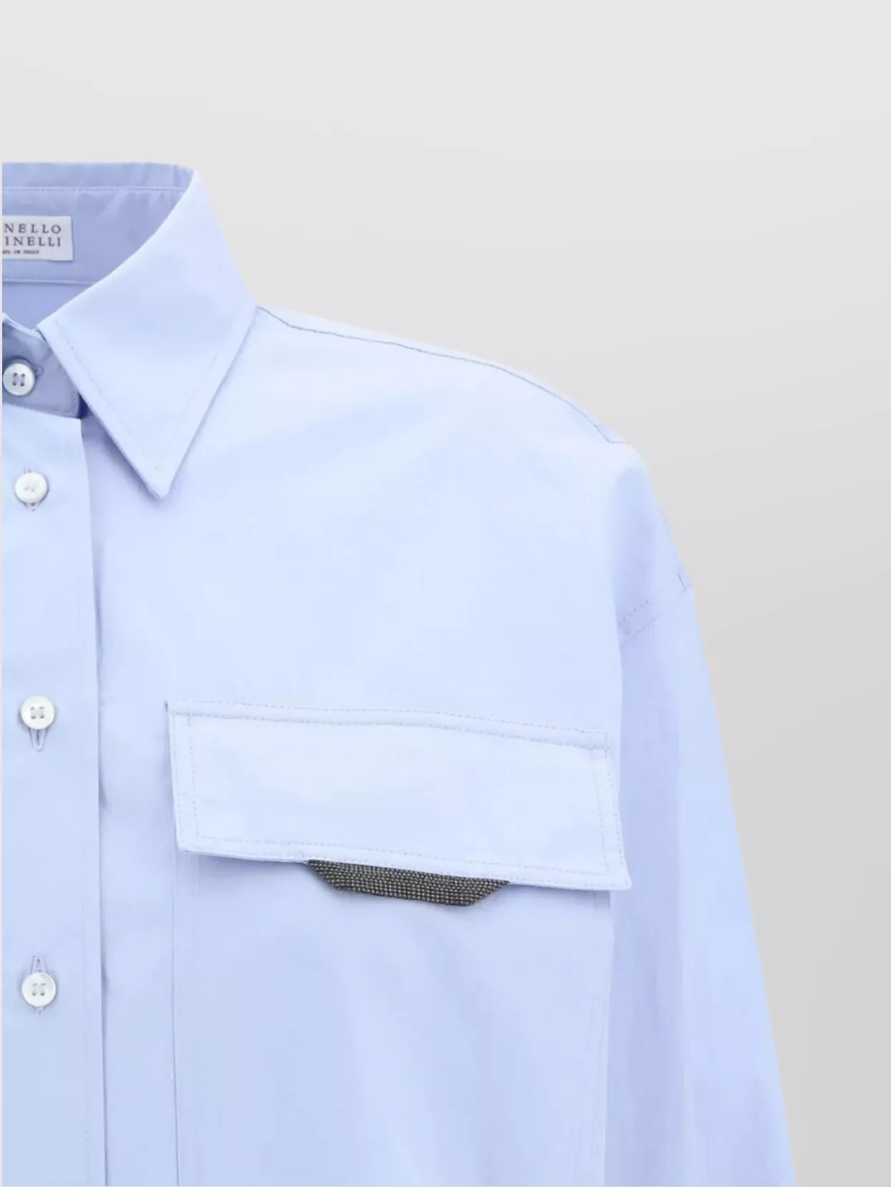 Brunello Cucinelli Shirt With Iconic Jewelry Detail