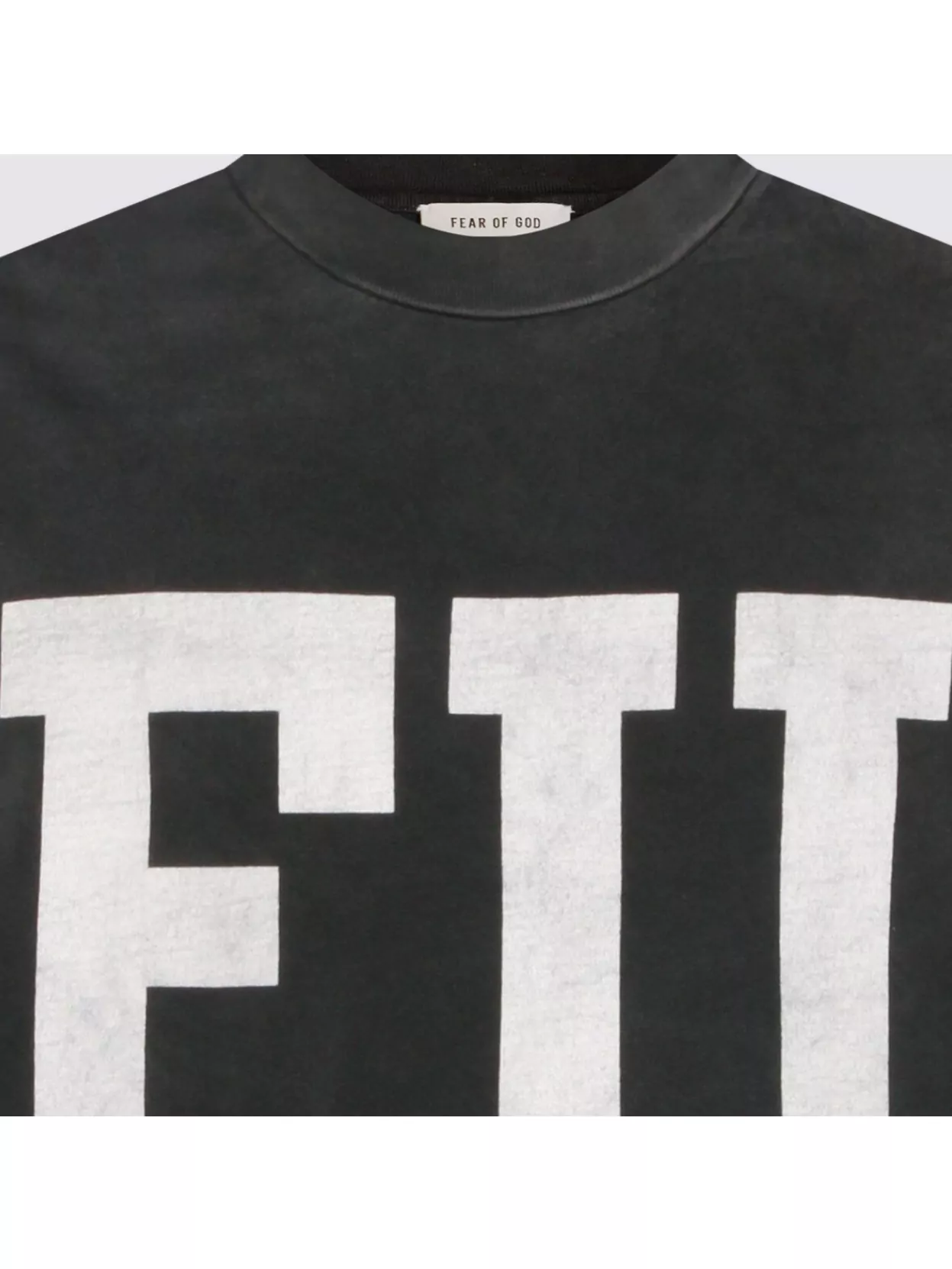 Fear Of God Graphic Print Crew Neck Short Sleeve Top