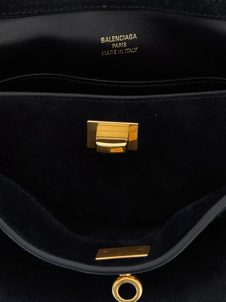Balenciaga Rodeo Mini Leather Top Handle Shoulder Bag